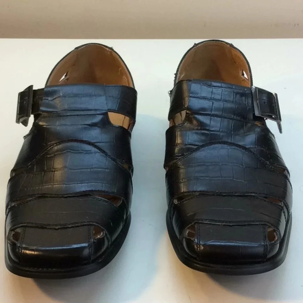 La Milano Black Dress Sandals Size 13